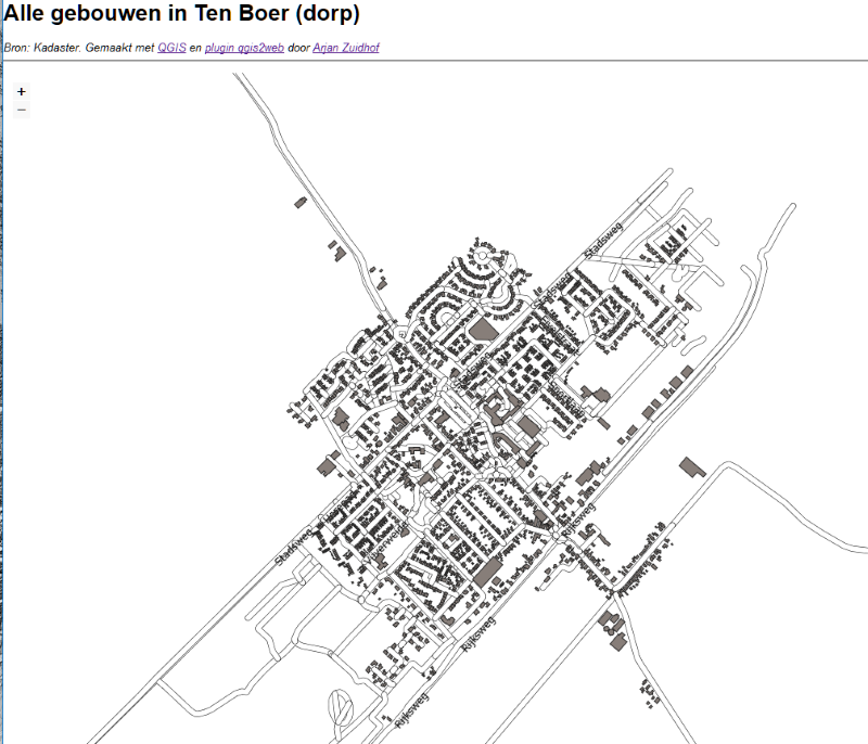 Alle gebouwen in Ten Boer